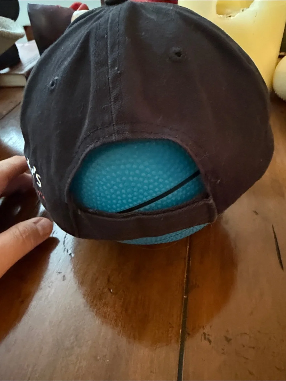 Men's Black Cap with Green Logo